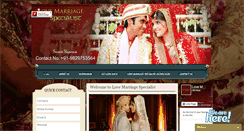 Desktop Screenshot of lovemarriagespecialistinuk.com