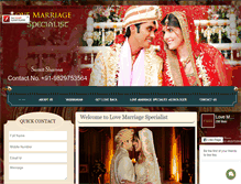 Tablet Screenshot of lovemarriagespecialistinuk.com
